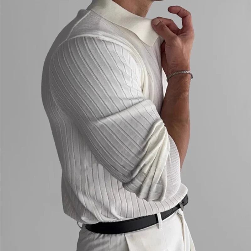 THEALENO™ FLEX LANGARM POLOSHIRT