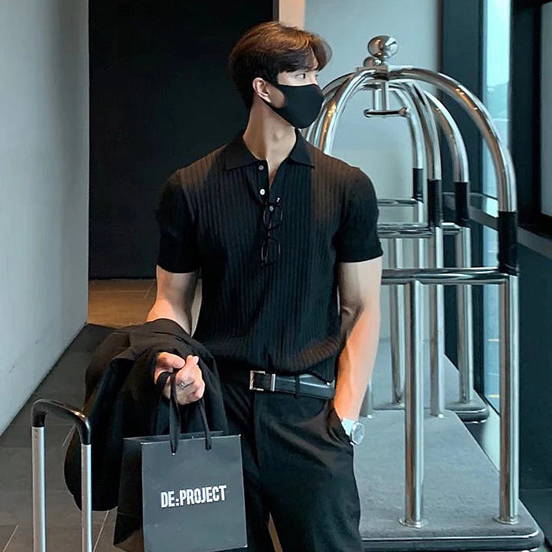 KURZARM POLOSHIRT