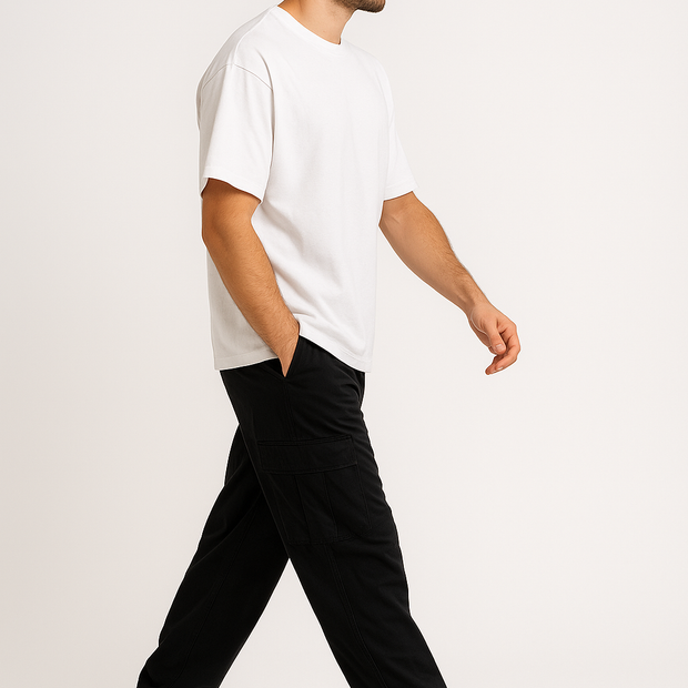 CARGO BLACK JEANS